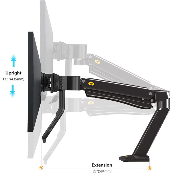 North Bayou NB32 Gas Strut 24-32 inch Dual Screen Monitor