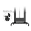 North Bayou TW100 75" to 110" Aluminum Alloy Motorized Lift Large Huge Portable Height Adjustment TV Stand Trolley Cart