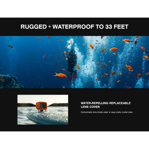 GoPro Action Camera HERO13 HERO 13 (5.3K/4K/2.7K/1080P/HyperSmooth6.0/HDR Video/10-bit color/2x Zoom)
