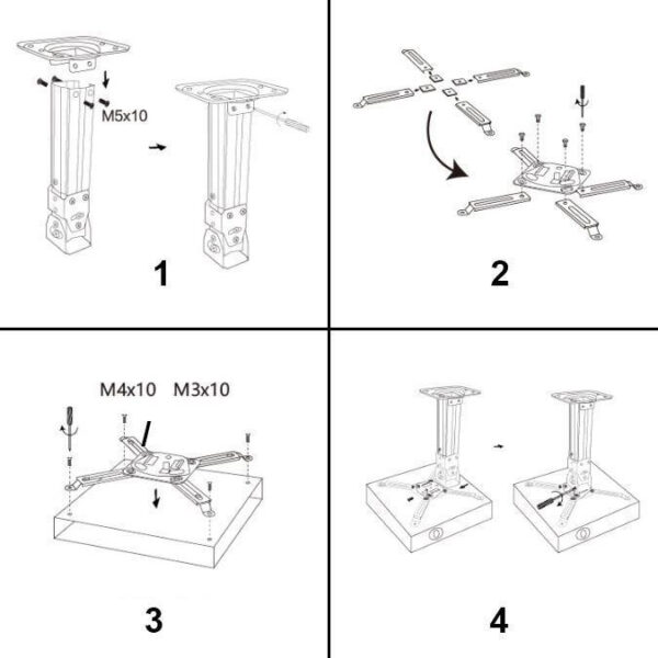 20b0eecb7ff41a8349a966b239f2f9e7.jpeg 3Rex H600 Universal Projector Mount