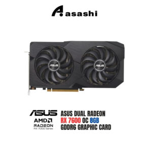 2a13b3fe2bc9ea77e2c64b534e59a296.jpeg ASUS Dual Radeon RX 7600 OC Edition 8GB GDDR6 Graphic Card