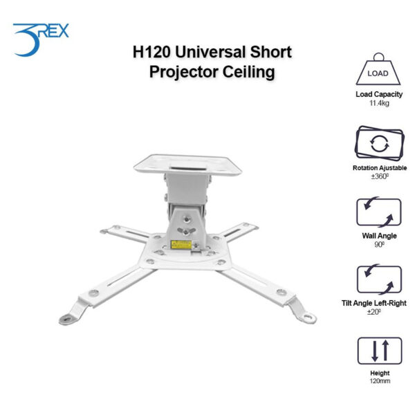 2d5c6661b4a80bbbe2535eb87d64c670.jpeg 3Rex H120 Universal Projector Head Mount