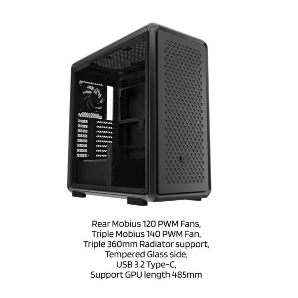 Cooler Master MasterFrame 600 Aluminum E-ATX Casing Black / Silver