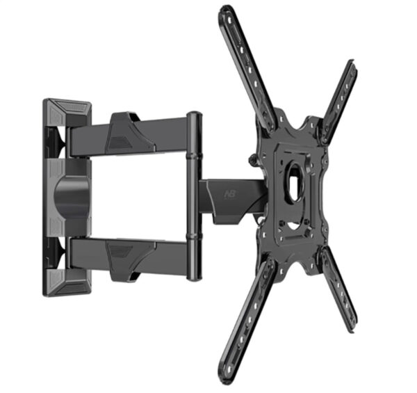North Bayou P4 32 to 55 Inch Full Motion 3 Swing Arms Holder Frame Tilt TV Wall Mount Bracket
