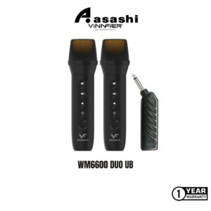 4f05bce78ad9df601aedb29151d4e625.jpeg Vinnfier WM6600 DUO UB Wireless Microphone with Audio | Plug & Play Dual Microphone For Karaoke Speaker