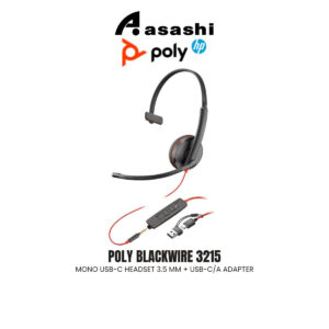 506377820bbeb406e05cce870d19bd95.jpeg POLY Blackwire 3215 Mono USB-C Headset 3.5 mm + USB-C/A Adapter
