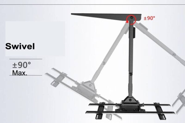 North Bayou NBSP2 40 to 70 Inch 180° Rotation Cantilever TV Wall Mount Bracket