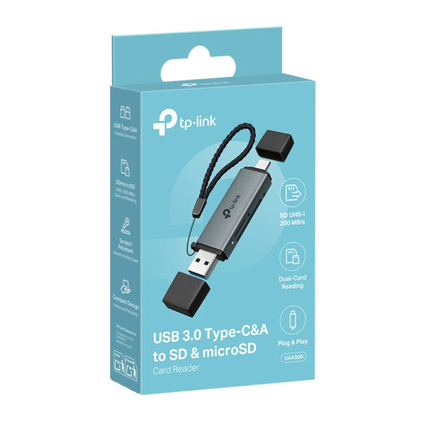 TP-Link UA430D USB3.0 Type-C & Type-A to SD & microSD 3.0 Adapter