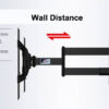 North Bayou NBSP2 40 to 70 Inch 180° Rotation Cantilever TV Wall Mount Bracket