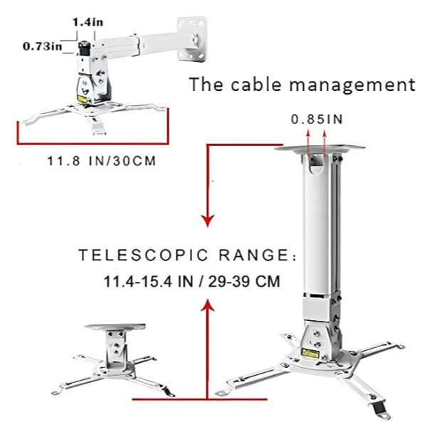 60ad7e5e636fceff25fbd97d08437a35.jpeg 3Rex H600 Universal Projector Mount