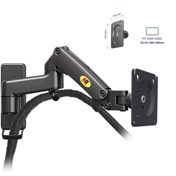 611fa78e5ad72d9351ccbad59e1356c3.jpeg North Bayou F150 17'' - 27'' Gas Strut Monitor TV Wall