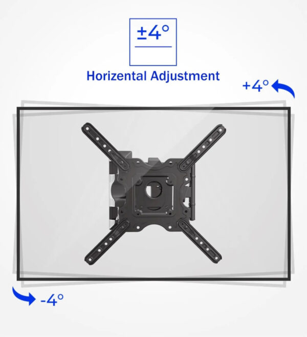 North Bayou P4 32 to 55 Inch Full Motion 3 Swing Arms Holder Frame Tilt TV Wall Mount Bracket