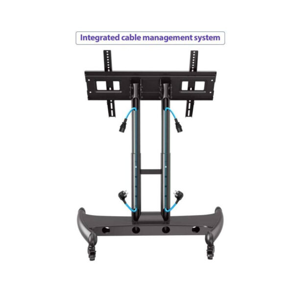 North Bayou AVA50 32"- 70" with 45kg Max Payload and 90 Degree Tilting TV Mobile Cart Stand with Wheels with Reduced Height and Cable Management System for LCD LED Flat Screen TV Television