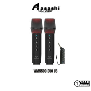 6b7daa0b7ec110b9061047dc87c274c8.jpeg Vinnfier WM5500 DUO UB Wireless Microphone | Microphone Handheld Microphone UHF Band For Karaoke Audio