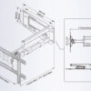 North Bayou NBSP2 40 to 70 Inch 180° Rotation Cantilever TV Wall Mount Bracket