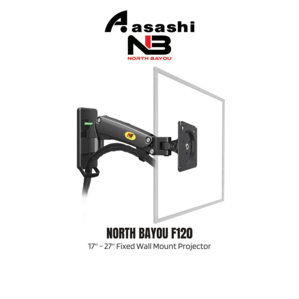 North Bayou F120 17'' - 27'' Fixed Wall Mount Projector