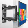North Bayou P4 32 to 55 Inch Full Motion 3 Swing Arms Holder Frame Tilt TV Wall Mount Bracket