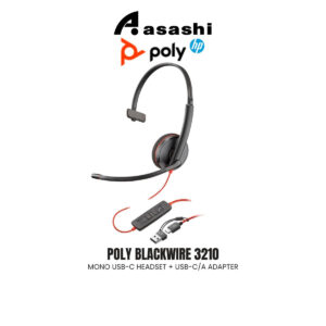 8ca3b2ba1dddc8d901628b1acaf13bd2.jpeg POLY Blackwire 3210 Mono USB-C Headset + USB-C/A adapter
