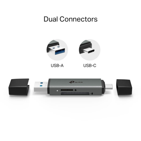 TP-Link UA430D USB3.0 Type-C & Type-A to SD & microSD 3.0 Adapter