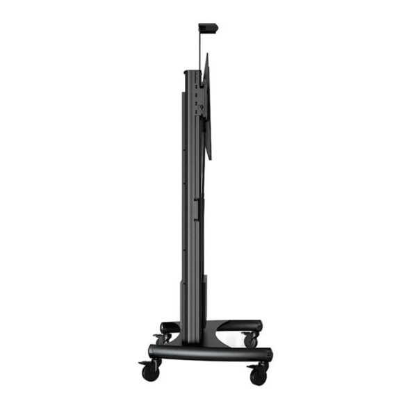 North Bayou TW100 75" to 110" Aluminum Alloy Motorized Lift Large Huge Portable Height Adjustment TV Stand Trolley Cart