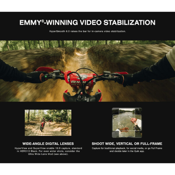 GoPro Action Camera HERO13 HERO 13 (5.3K/4K/2.7K/1080P/HyperSmooth6.0/HDR Video/10-bit color/2x Zoom)