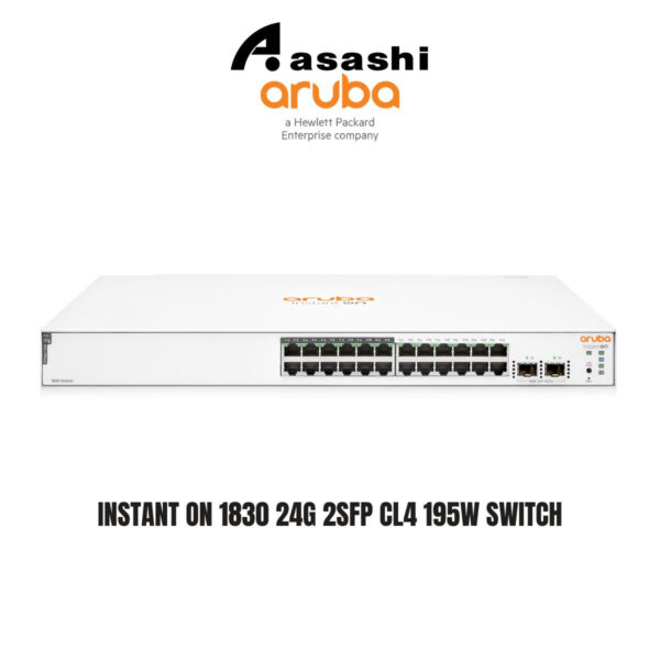 a50f1a84d74e3132f1e64138e79a846b.jpeg HPE Aruba Networking Instant On 1830 24G 2SFP CL4 195W Switch