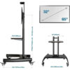North Bayou AVA1500-60-1P (B) TV Size 32" - 65" LCD Stand