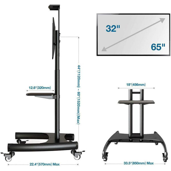 North Bayou AVA1500-60-1P (B) TV Size 32" - 65" LCD Stand