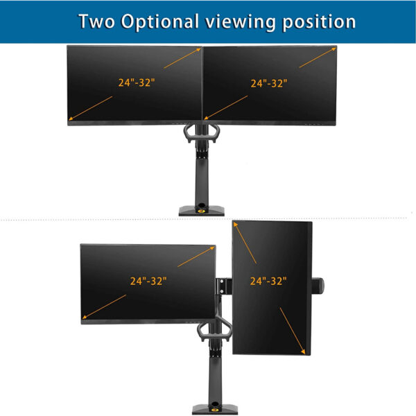 North Bayou NB32 Gas Strut 24-32 inch Dual Screen Monitor
