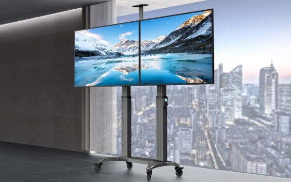 b95d0c10daae5983bba99c26b51b5b51.jpeg North Bayou T75-2A Motorized Dual TV for Size 55”-75” Mobile Stand