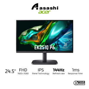 bc798df9c9cb14cac8cca23145c0cbe3.png Acer EK251Q P6 24.5" IPS 144hz 1ms FHD Monitor (VGA/ HDMI/ AUXO) Build-in SPK