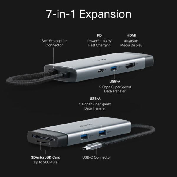 TP-Link UH7021C USB Type-C 7-Port Hub