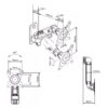 North Bayou F120 17'' - 27'' Fixed Wall Mount Projector