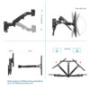 ce91a9d8656330ea103231b4f78ca901.jpeg North Bayou F150 17'' - 27'' Gas Strut Monitor TV Wall