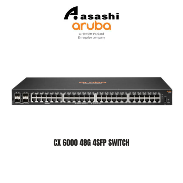 HPE Aruba Networking CX 6000 48G 4SFP Switch