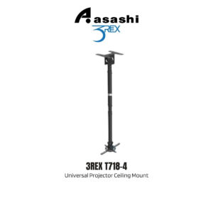 3Rex T718-4 Universal Projector Ceiling Mount (Black)