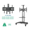 North Bayou AVA1500-60-1P (B) TV Size 32" - 65" LCD Stand