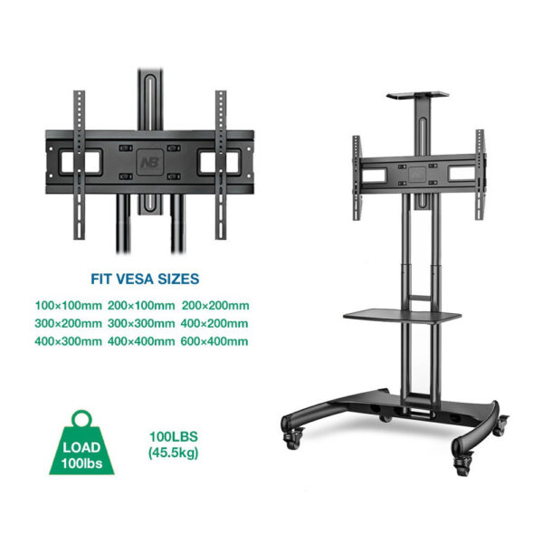 North Bayou AVA1500-60-1P (B) TV Size 32" - 65" LCD Stand