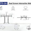 e384679d1b90883164bf77b3a0a3bff6.jpeg North Bayou T75-2A Motorized Dual TV for Size 55”-75” Mobile Stand