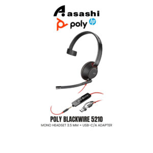 e67c4592d79542e50ea3a01517405bfb.jpeg POLY Blackwire 5210 Mono Headset 3.5 mm + USB-C/A Adapter