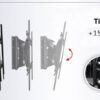 North Bayou NBSP2 40 to 70 Inch 180° Rotation Cantilever TV Wall Mount Bracket