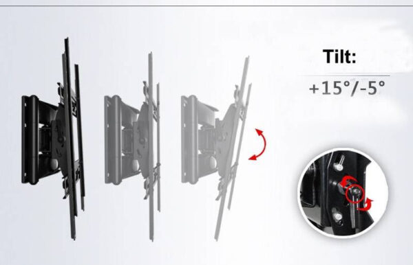 North Bayou NBSP2 40 to 70 Inch 180° Rotation Cantilever TV Wall Mount Bracket
