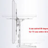 North Bayou NBSP2 40 to 70 Inch 180° Rotation Cantilever TV Wall Mount Bracket