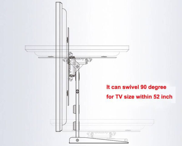 North Bayou NBSP2 40 to 70 Inch 180° Rotation Cantilever TV Wall Mount Bracket