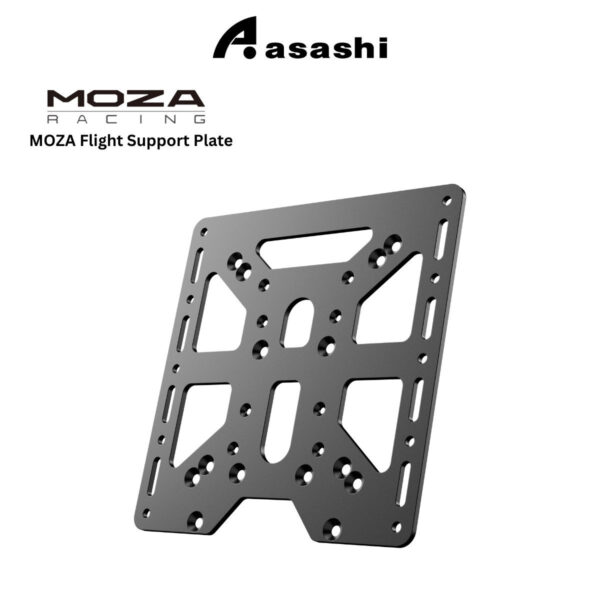 MOZA Flight Support Plate – High-Strength Steel Mount Adapter for Flight Base & Throttle, 220×220×4mm