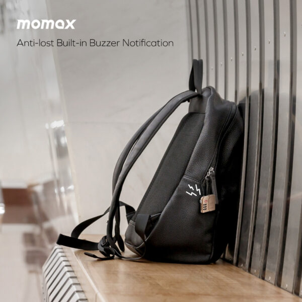 Momax PinLock TSA Padlock Find My Locator - Black / Dessert Titanium