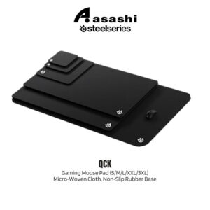 2117b3d89d36e40bc284c89f76fe5a4b.jpeg SteelSeries QcK Mini (63005) / QcK Medium (63004) / QcK Large (63003) / QcK XXL (63429) / QcK 3XL (63842) Gaming Mouse Pad | Micro‑Woven Cloth, Non‑Slip Rubber Base