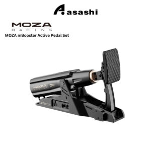 2543ec5d5ae544cf9bf40a4a01e44ca2.jpeg MOZA mBooster Active Pedal Set – 200kg Load Cell, Aluminum Alloy, Adjustable Angle & Travel, High-Precision Sim Racing Pedals