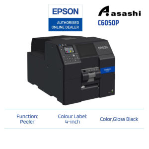 Epson ColorWorks C6050P Inkjet Color Label Printer(Gloss Black)(Peeler)(C31CH76206E1)