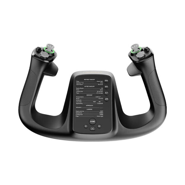 MOZA MFY Yoke – 34 Configurable Inputs, RGB Lighting, Dual Hall Effect Joysticks, Quick-Release Aluminum System, PC Flight Simulator